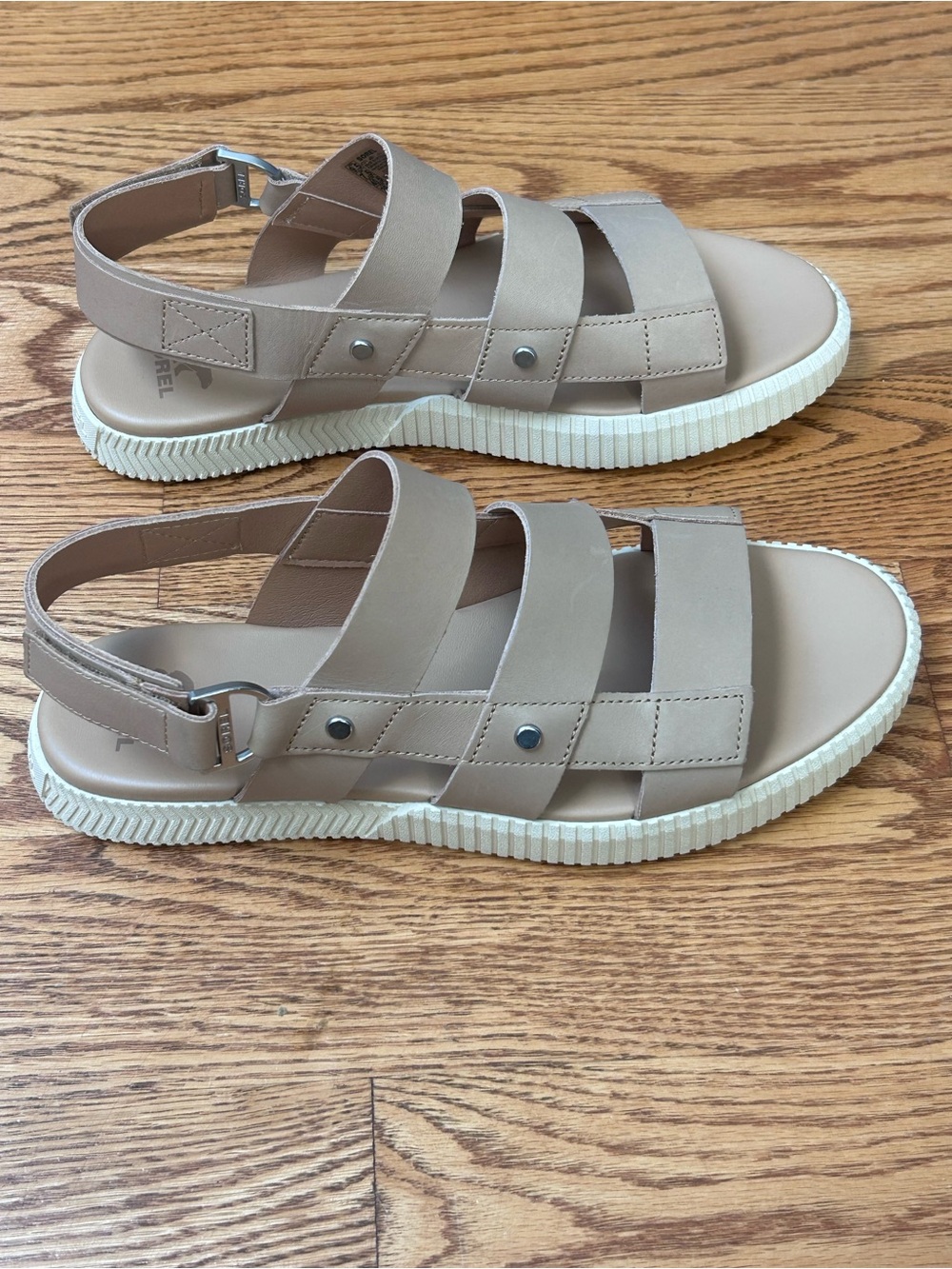 Sorel ONA AVEโข Slingback Flat Sandal Honest Beige Bleached Ceramic